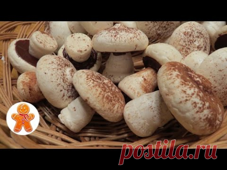 Грибочки безе (меренги)