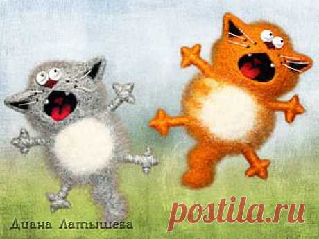 Магнит Кот Летяга-а-а-а!!! - Ярмарка Мастеров - ручная работа, handmade