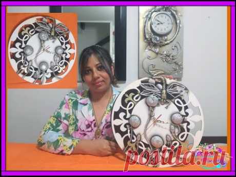 RELOJ MODERNO (PORCELANA FRÍA/PORCELANICROM) - YouTube