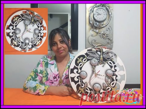 RELOJ MODERNO (PORCELANA FRÍA/PORCELANICROM) - YouTube
