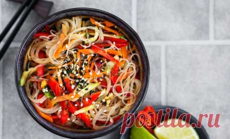 Фунчоза с говядиной «Светофор»: вкусный ужин для всей семьи | SimpleSlim
