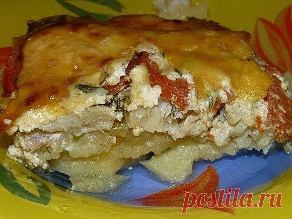 Обалденная вкусная запеканка картофельная с рыбкой