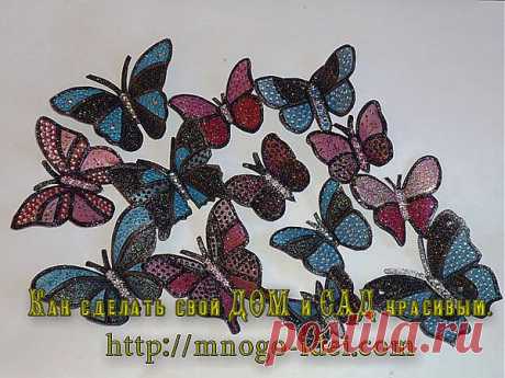 Бабочки из пластиковых бутылок - мастер классы и шаблоны.