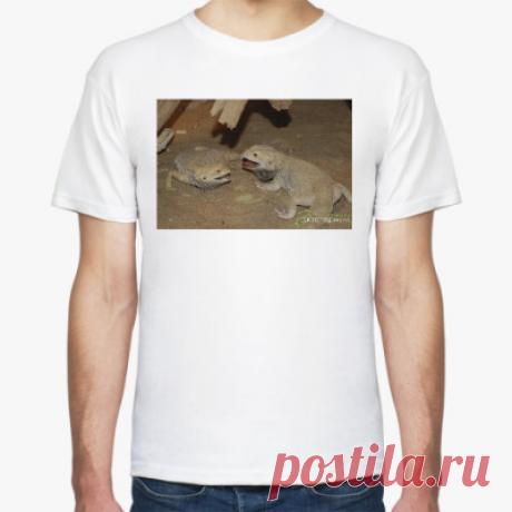 Футболка Мужская футболка Stedman (белая) - Тульский экзотариум, зоопарк