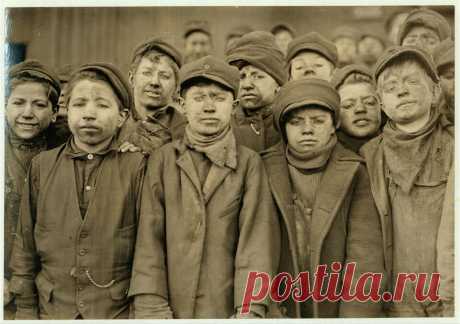 Откровенные фотографии эксплуатации детского труда в США начала ХХ века