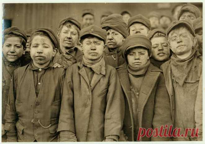 Откровенные фотографии эксплуатации детского труда в США начала ХХ века