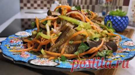 Все баклажаны пускаю на эту закуску. Вкуснота необыкновенная и готовить всего 15 минут. Закуска из баклажанов по-корейски - Будет вкусно - Медиаплатформа МирТесен