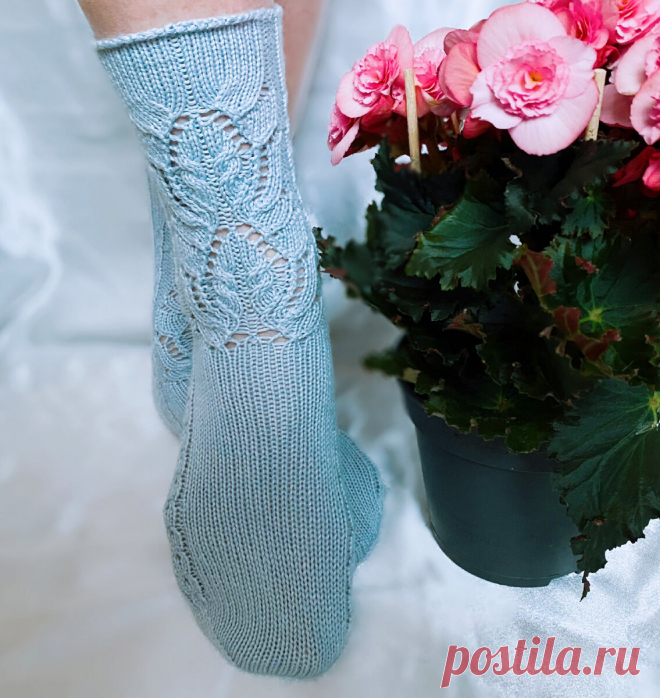 Очень красивый узор не только для носков | Мила Кудрявцева Все о рукоделии | Яндекс Дзен