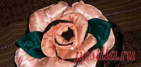 МК «Шитая подушка-роза с листьями» – HandMade39.ru