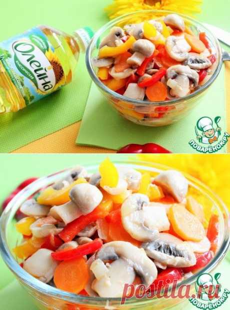 Салат из шампиньонов по-корейски - кулинарный рецепт