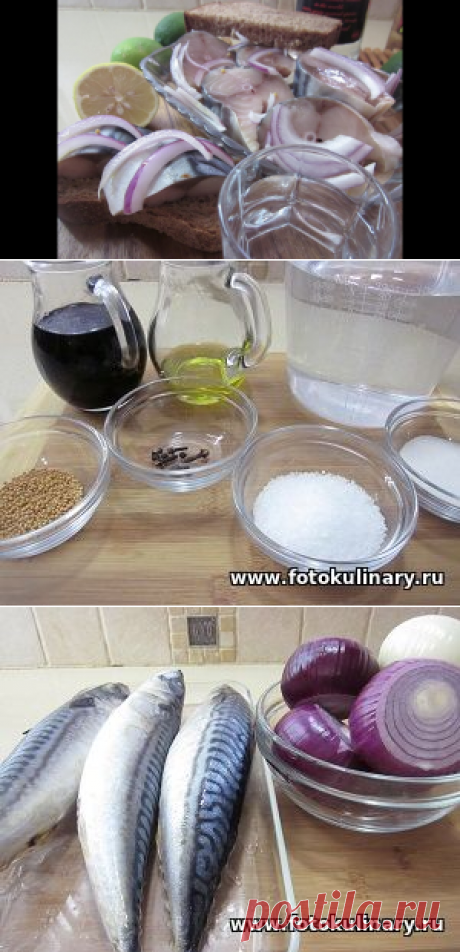 Скумбрия маринованная в вине - просто, быстро, вкусно, ароматно, красиво, беспроигрышно!..