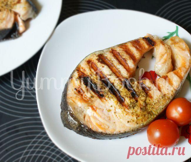 Стейк из семги на гриле - пошаговый рецепт с фото