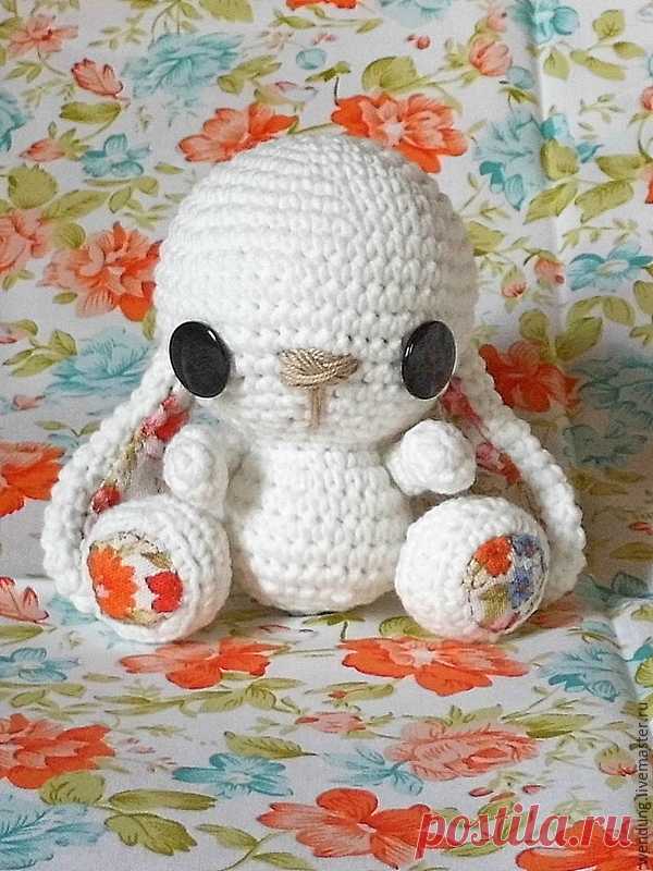 Как связать милую заю крючком - Ярмарка Мастеров - ручная работа, handmade