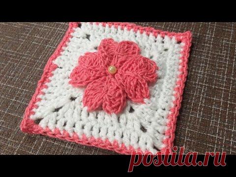 Easy Crochet Motif Model - knitting - Простая Модель Мотива Вязания Крючком - YouTube