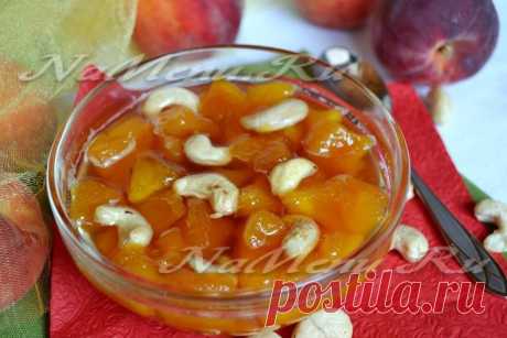 Варенье из персиков с орехами на зиму: рецепт с фото