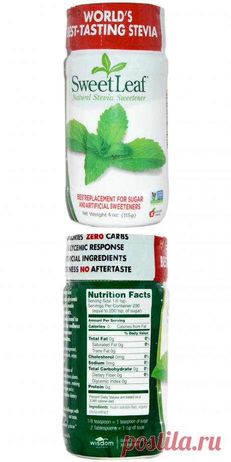 Wisdom Natural, SweetLeaf, натуральный подсластитель стевия, 4 унции (115 г) - iHerb.com
