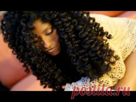 Natural Hair No Heat Curls &amp; Waves Flexi Rod Set Tutorial