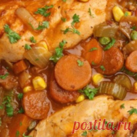Сложили и забыли. Вкуснейшая курица с овощами — прекрасный обед для всей семьи - МирТесен