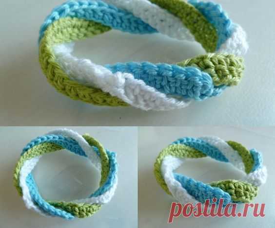 (1) Infinite circles crochet bracelet