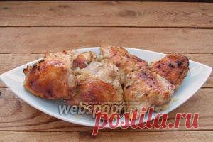 Куриные бёдра на подушке из лука-порея / Болталка / Кулинария