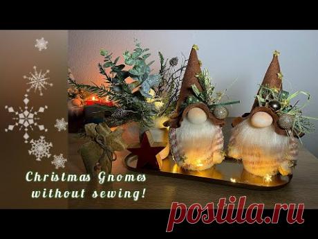 Christmas Gnomes  without sewing New Year gift Sock gnome