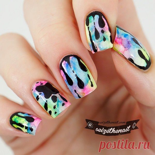 50+ Watercolor Nail Art Ideas | Art and Design
