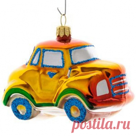 Vintage Glass Christmas Ornament Retro Car New Year Christmas | Etsy