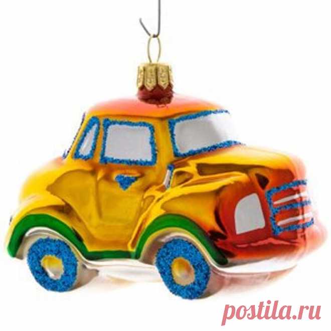 Vintage Glass Christmas Ornament Retro Car New Year Christmas | Etsy
