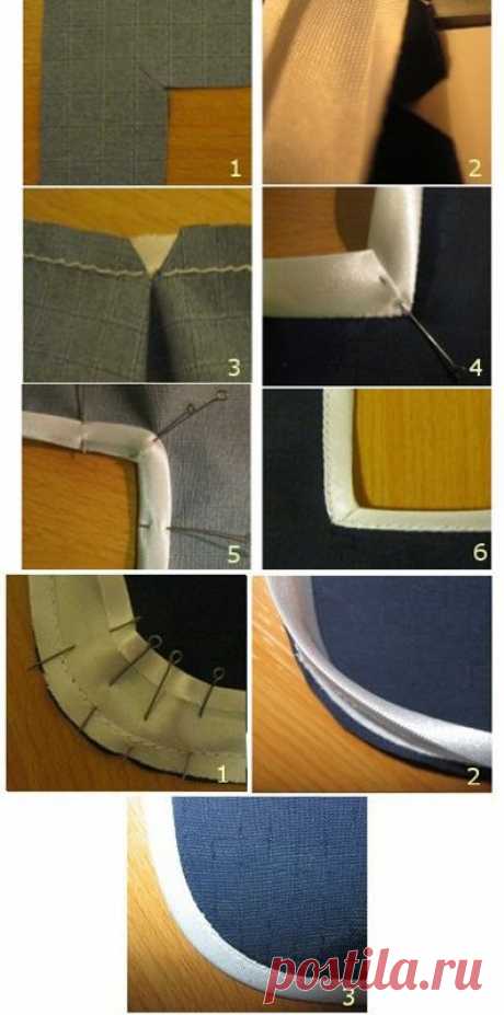 Несколько способов обработки срезов косой бейкой