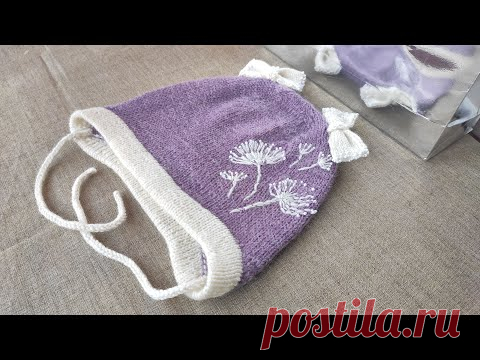 Вяжем детскую шапку на осень..