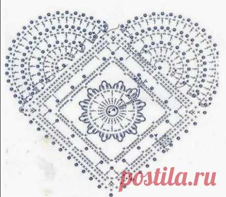 &quot;Сердечки&quot; крючком, подборка схем