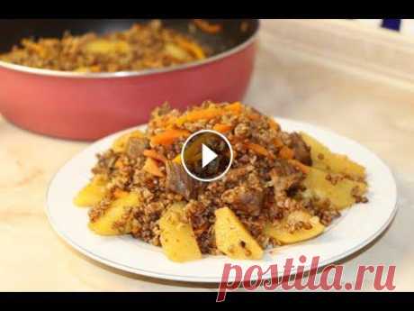 Простой и Невероятно Вкусный Ужин! Всем здравствуйте! Сегодня приготовим гречку с мясом и овощами. **************************************************************** Рецепт: Мясо ( говяди...