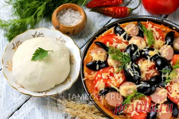 Быстрое тесто для пиццы без дрожжей (+пицца)
