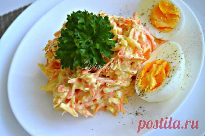 Французский салат с морковью и сыром — готовьте побольше!