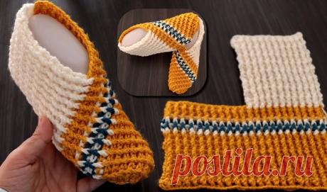 Super Easy Single Fold Crochet Slippers - Crochet & more To make these beautiful slippers all you have to do is to crochet or knit a solid base of the right size. Then you have