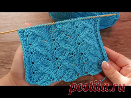 Имитация Танцующей косы спицами 💃 knitting pattern