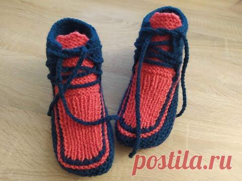 Вяжем кроссовки для взрослых