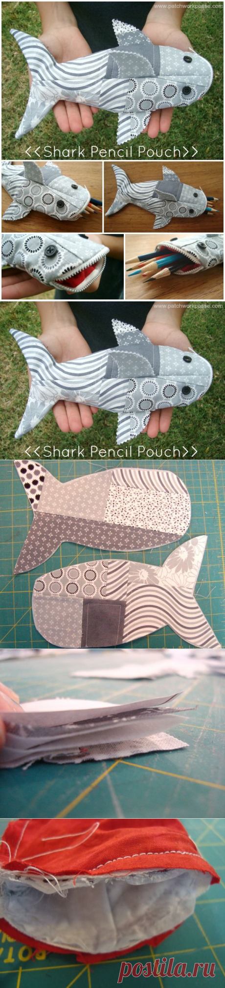 Shark Pencil Case Tutorial