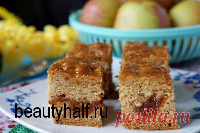 Медовая коврижка с вареньем/