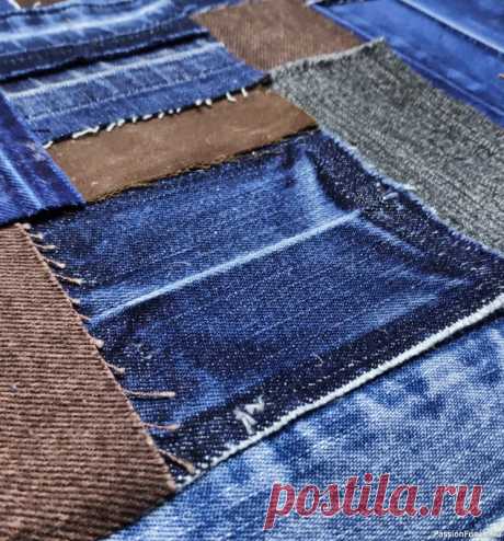 Лоскутное полотно из джинсовых обрезков. Видео МК | Швейная мастерская