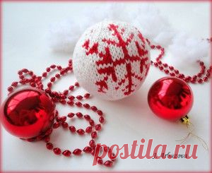 Вязаный новогодний шар. | Вязаный Мир. Knit World.