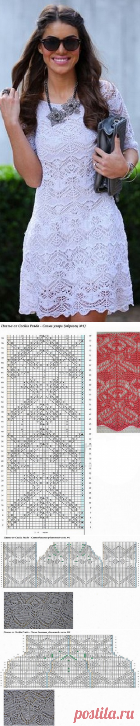 Узоры для платья спицами