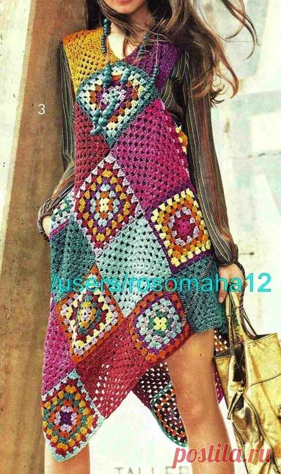 Как хорошо уметь вязать: Бабушкин квадрат......