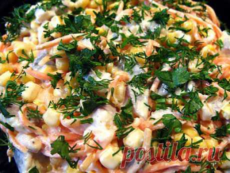 Салат «Селёдка в командировке».