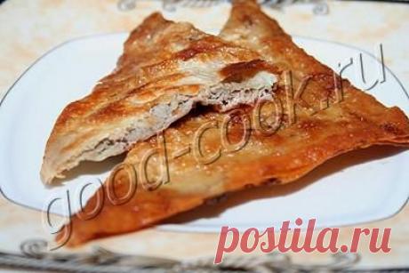 Хорошая кухня - чебуреки из лаваша. Кулинарная книга рецептов. Салаты, выпечка.