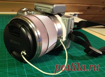 Мелкий ремонт: чиним держатель крышки объектива с помощью подручных материалов — Своими руками