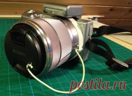 Мелкий ремонт: чиним держатель крышки объектива с помощью подручных материалов — Своими руками