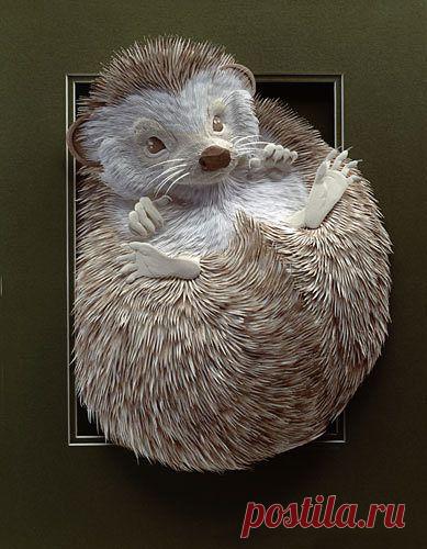 Beautiful Paper Sculptures By: Calvin Nicholls | Square Inch Design Blog