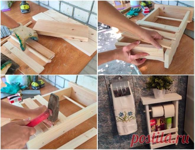 Как самому сделать полку для ванной и туалета из обрезков доски У тех, кто привык мастерить различные полезные вещи, наверняка в кладовке или гараже найдутся обрезки натуральной доски. Чтобы добру не пропадать и при этом обзавестись очень удобной полочкой, которая...