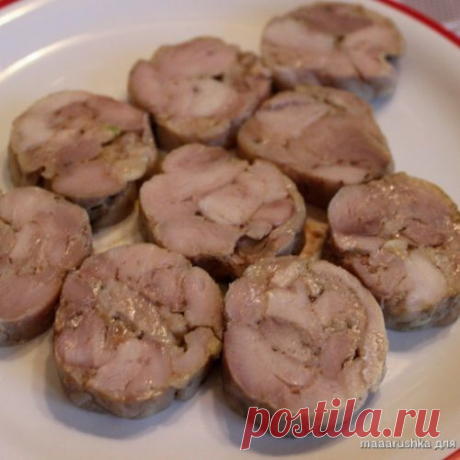 Колбаса куриная домашняя быстрого приготовления